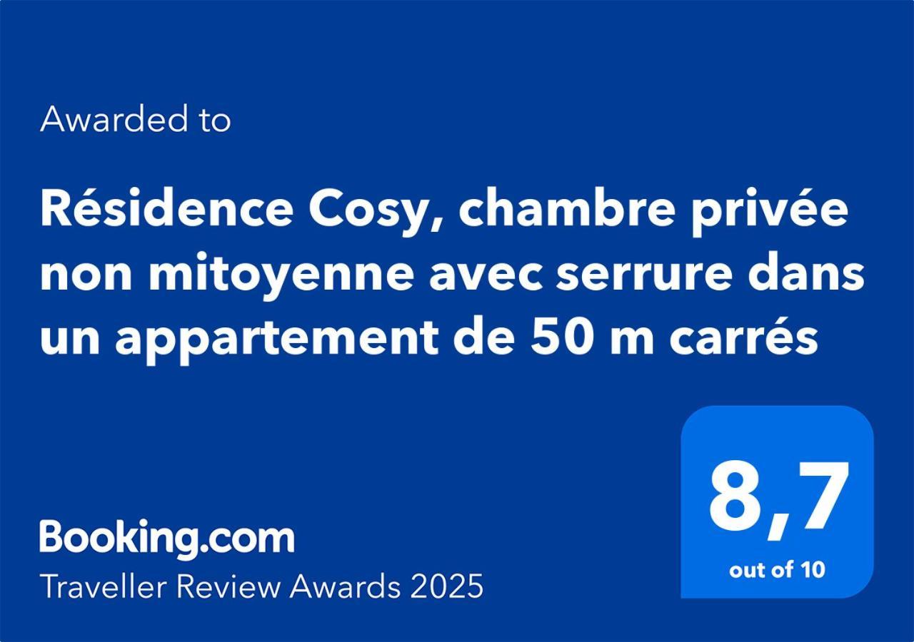 Residence Cosy, Chambre Privee Non Mitoyenne Avec Serrure Dans Un Appartement De 50 M Carres Bois-Colombes Buitenkant foto